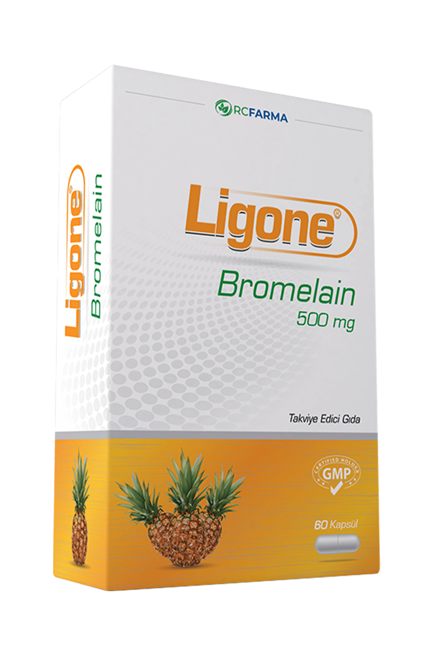 Ligone Bromelain 500 mg 60 Kapsül