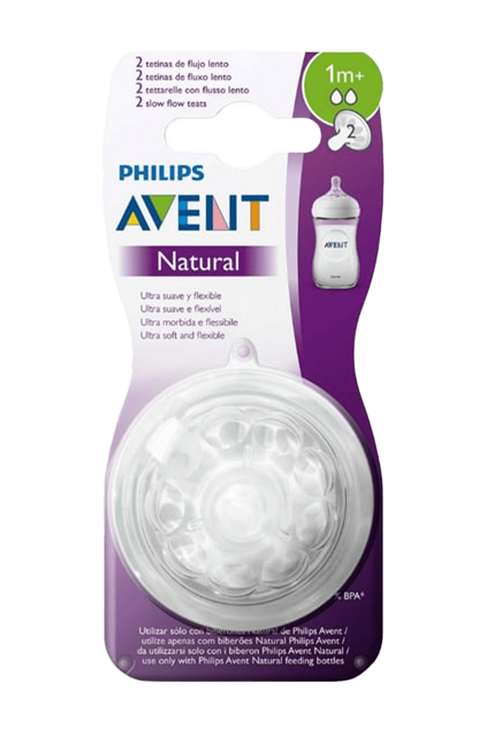 Philips Avent SCF 042/27 Natural Biberon Emziği 1 M+ 2Li