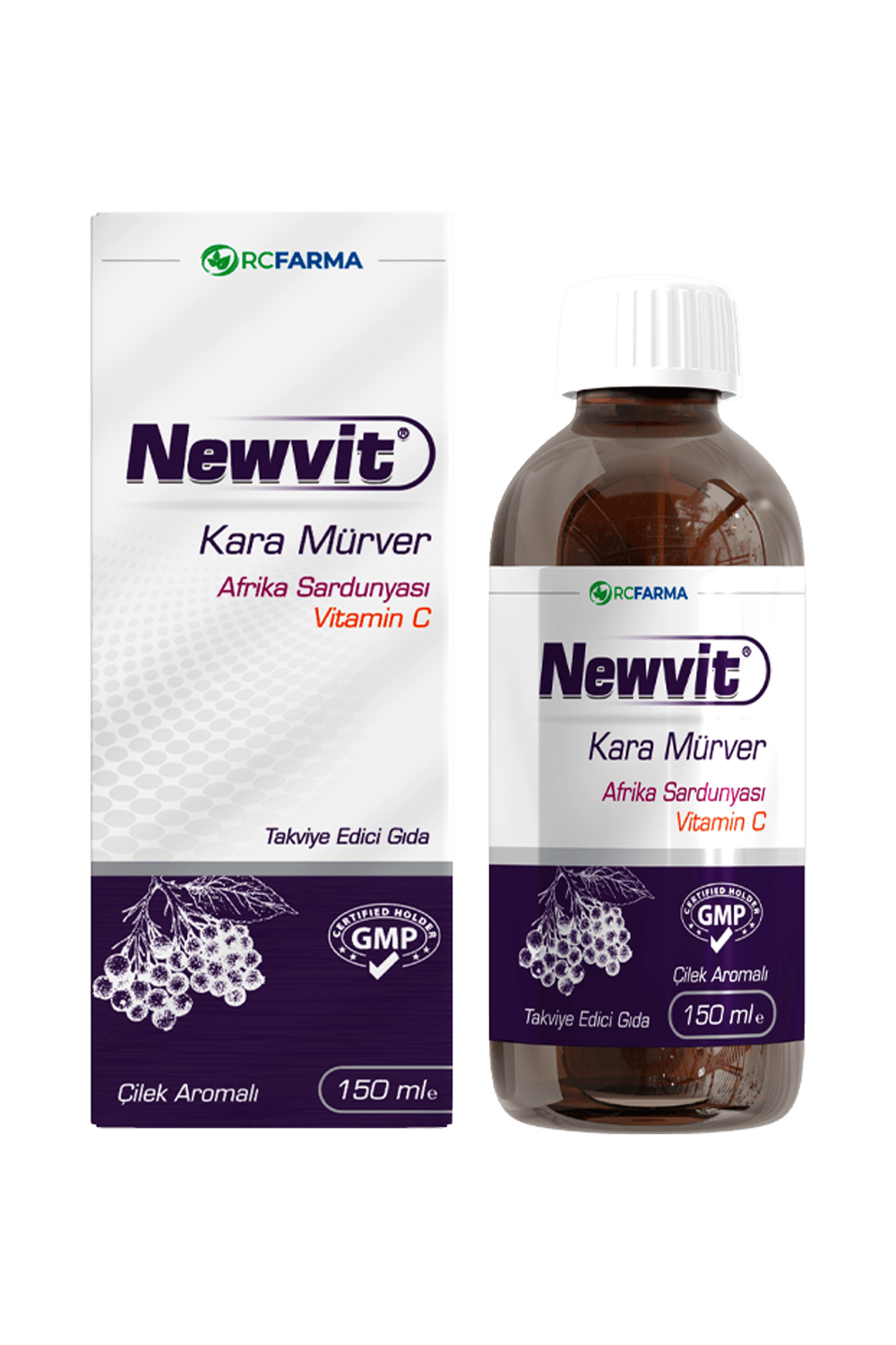 Newvit Sambucus Afrika Sardunyası Şurup