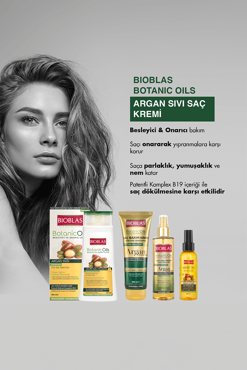 Bioblas Botanic Oils Argan Yağlı Sıvı Saç Kremi 200 ml