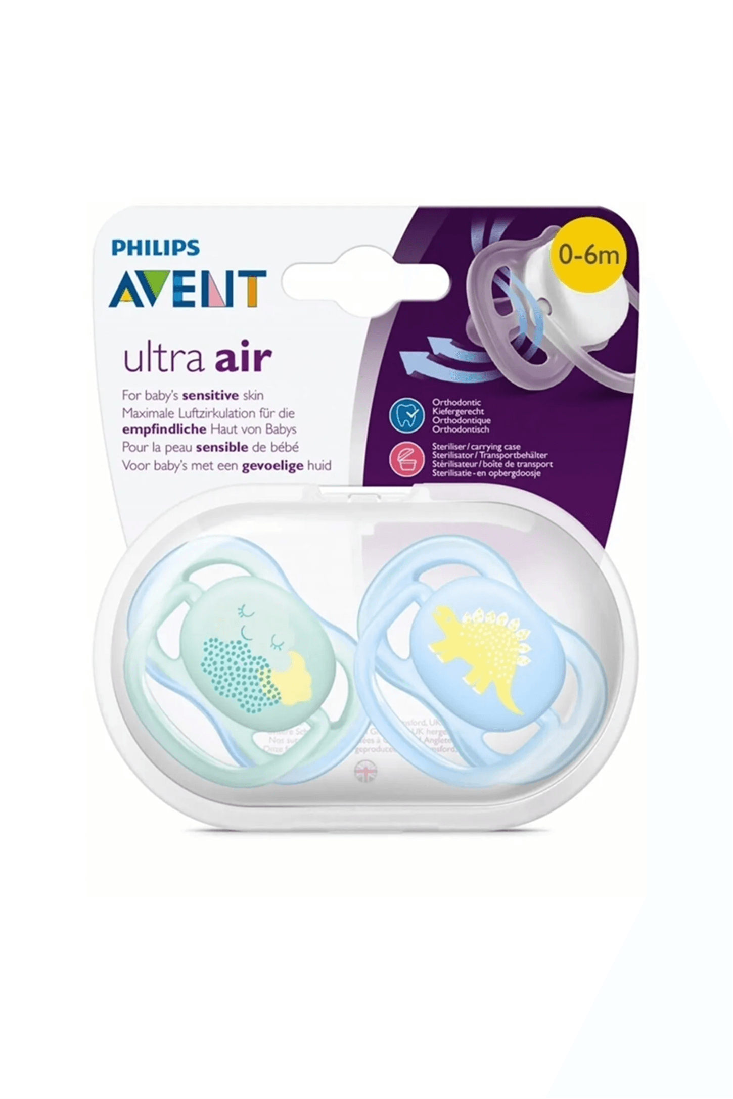 Philips Avent SCF 344/20 Ultra Air 0-6 Ay 2'Li Desenli Emzik Erkek