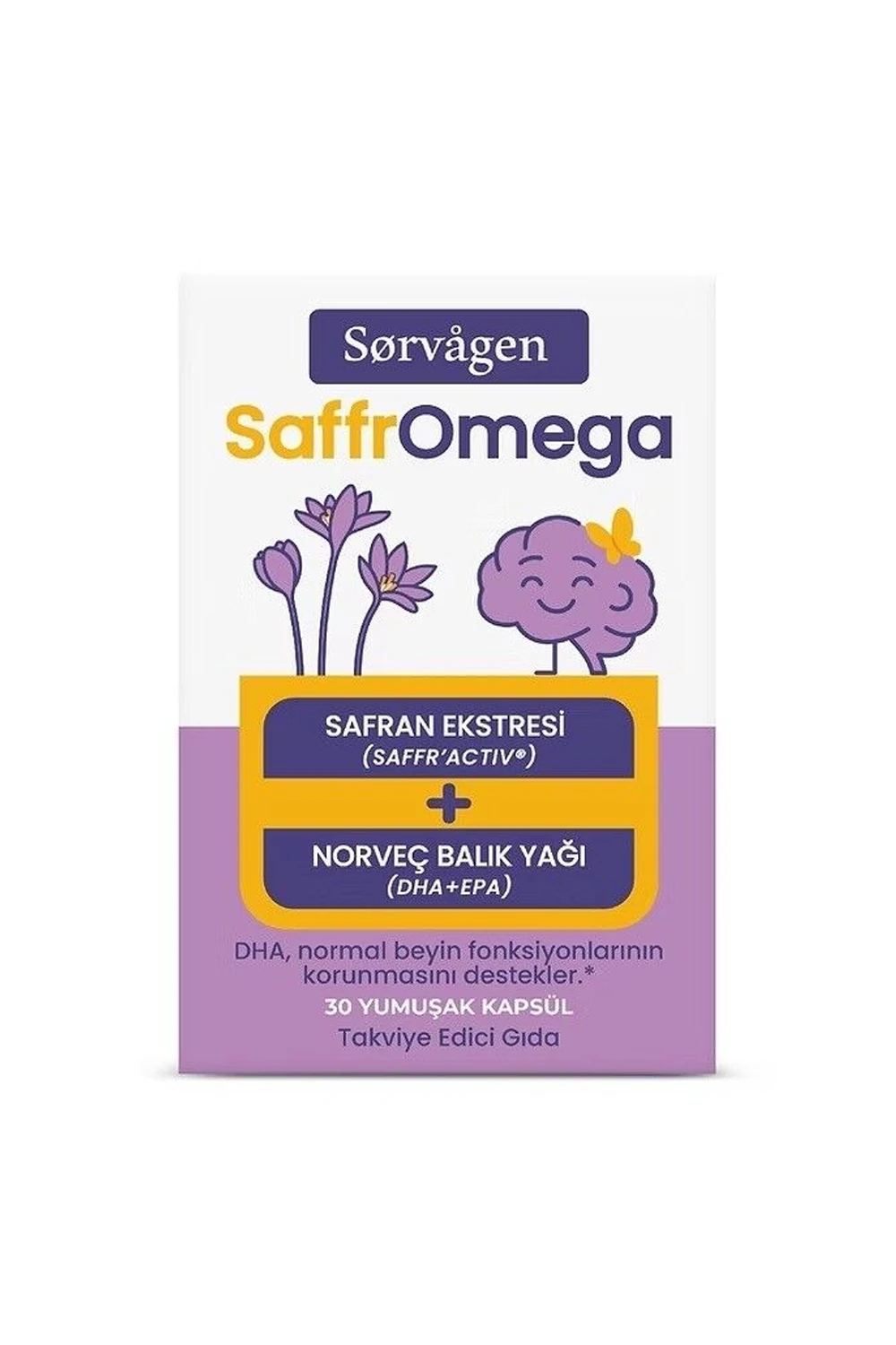 Sorvagen SaffrOmega ( Safran ve Omega3) 30 Yumuşak Kapsül