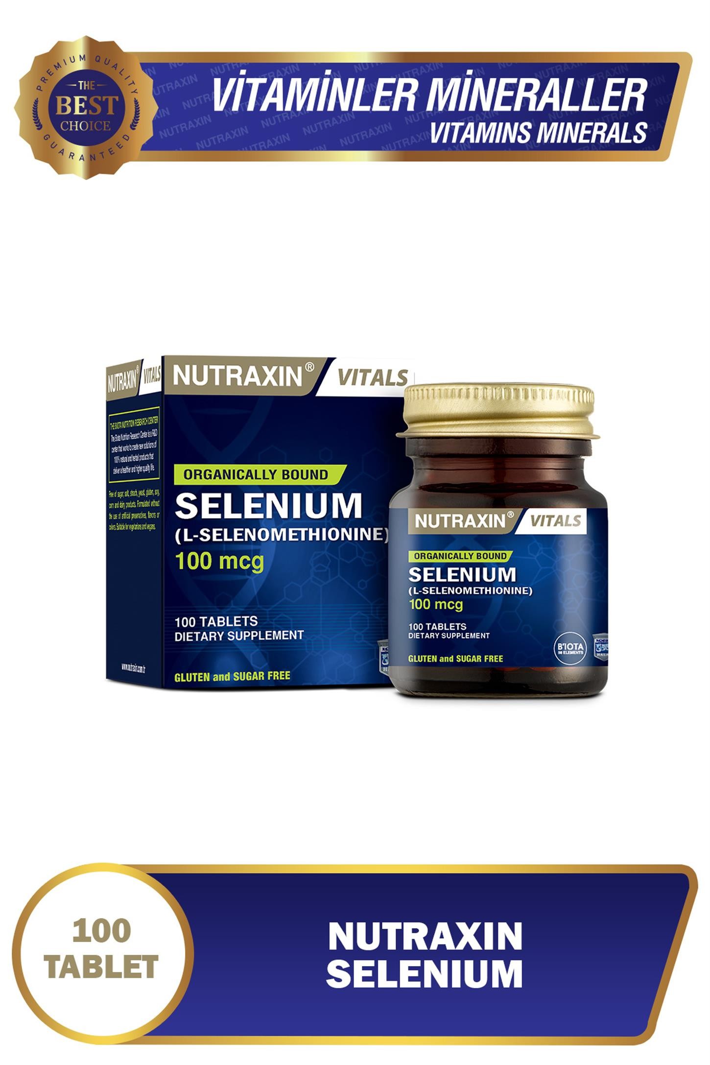 Nutraxin Selenium 100 mcg 100 Tablet