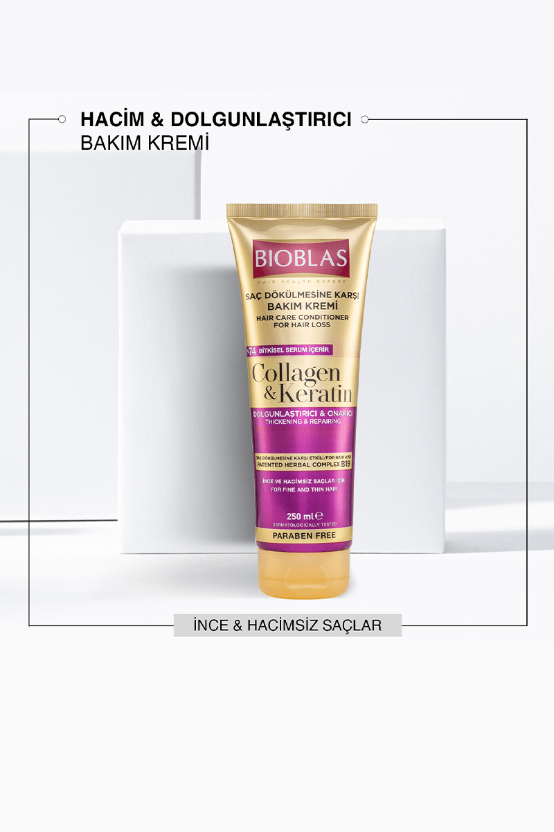 Bioblas Collagen Keratin Saç Dökülmesine Karşı Bakım Kremi 250 ml