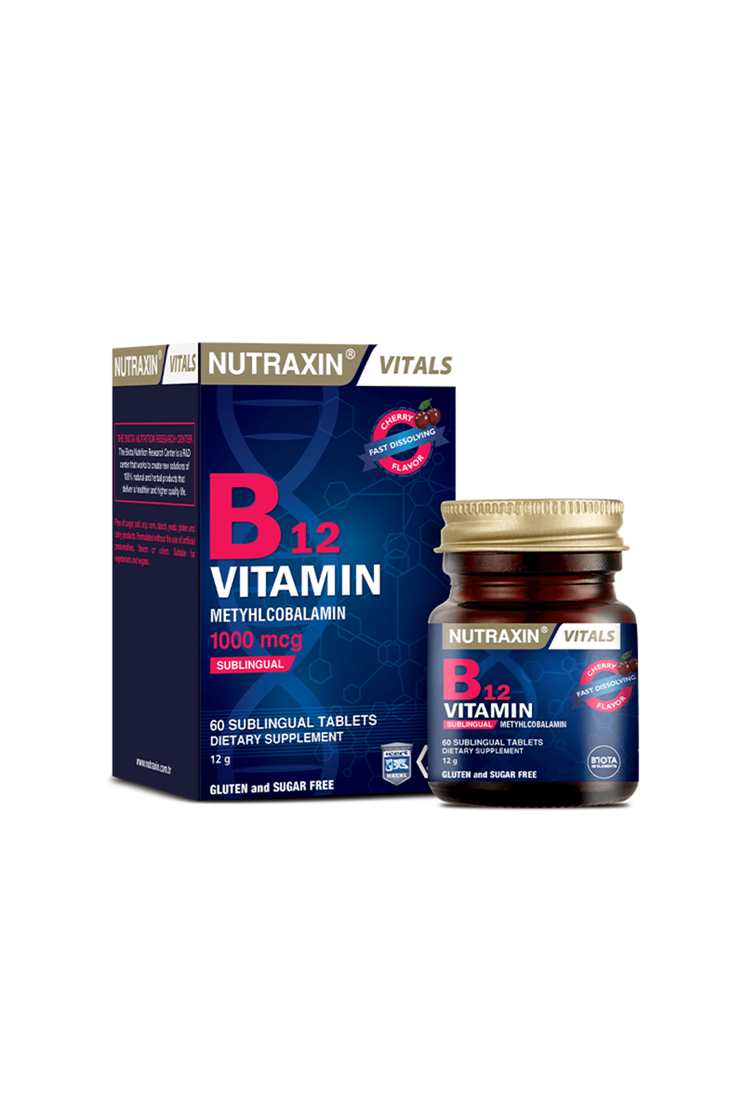 Nutraxin B12 Vitamin 1000 mcg 60 Dilaltı Tablet