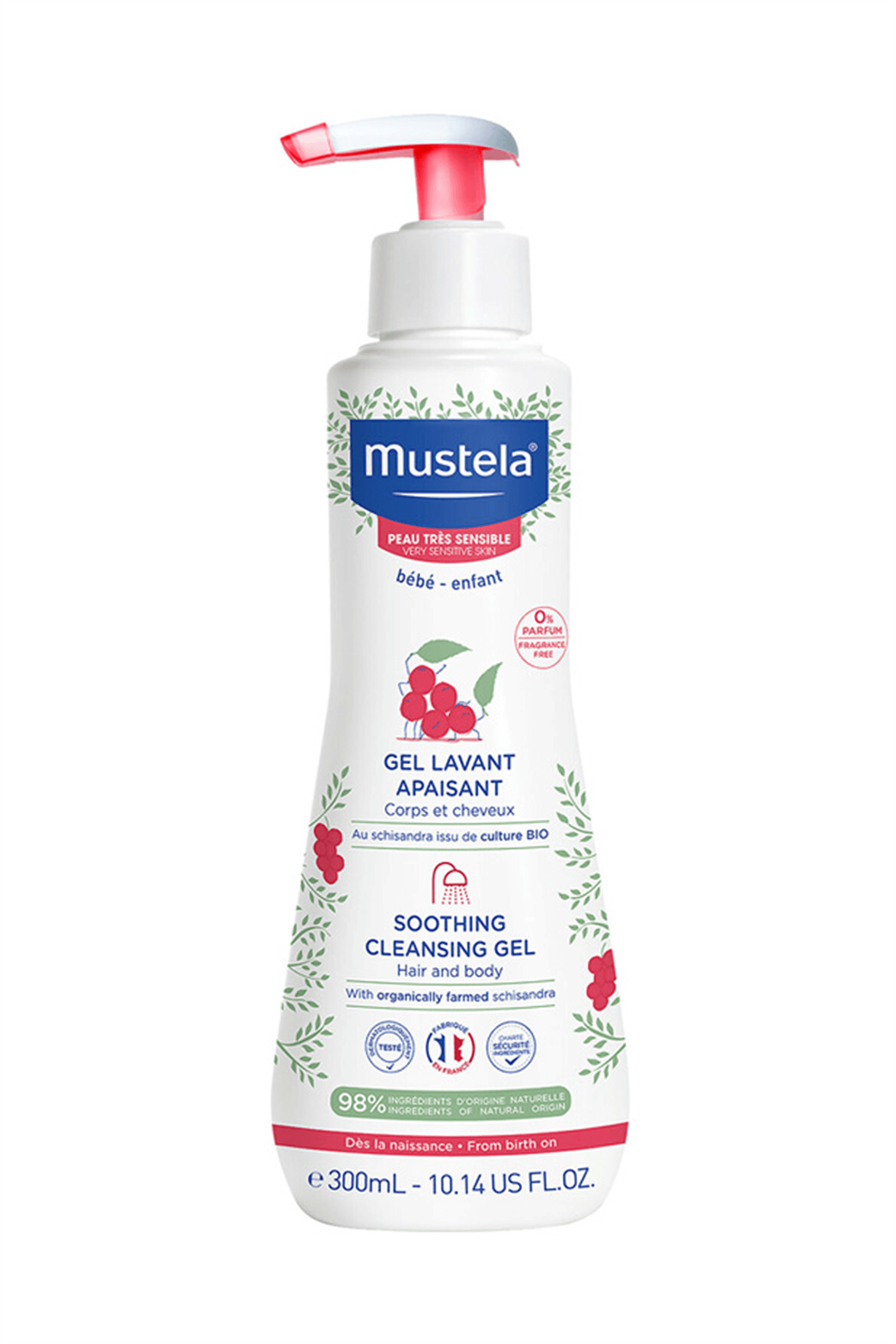 Mustela Soothing Cleansing Gel 300 ml - Saç ve Vücut Sampuani