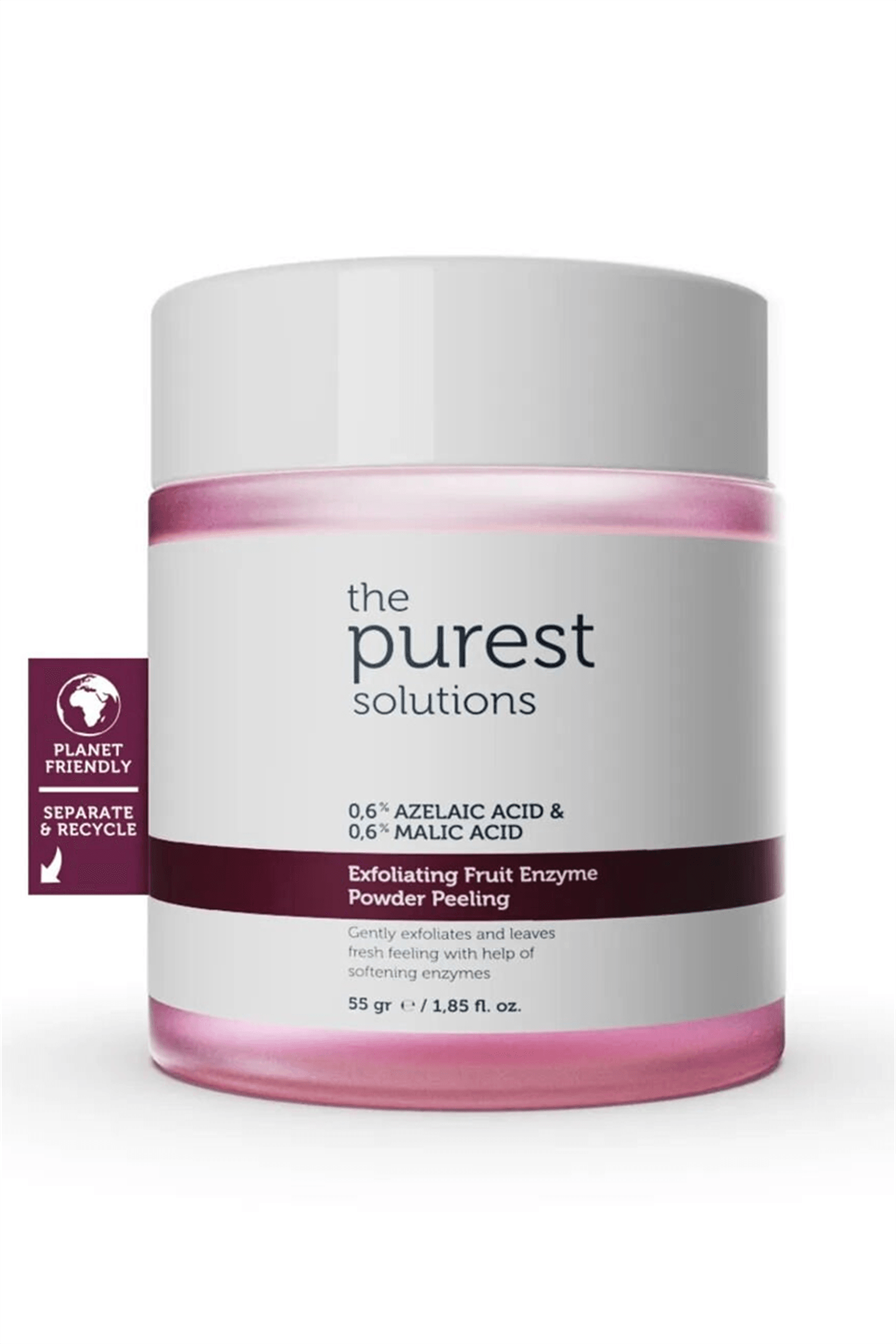 The Purest Solutions Fruit Enzyme Powder Exfoliator & Peeling  (0,6% Azelaic Acid & 0,6% Malic Acid)