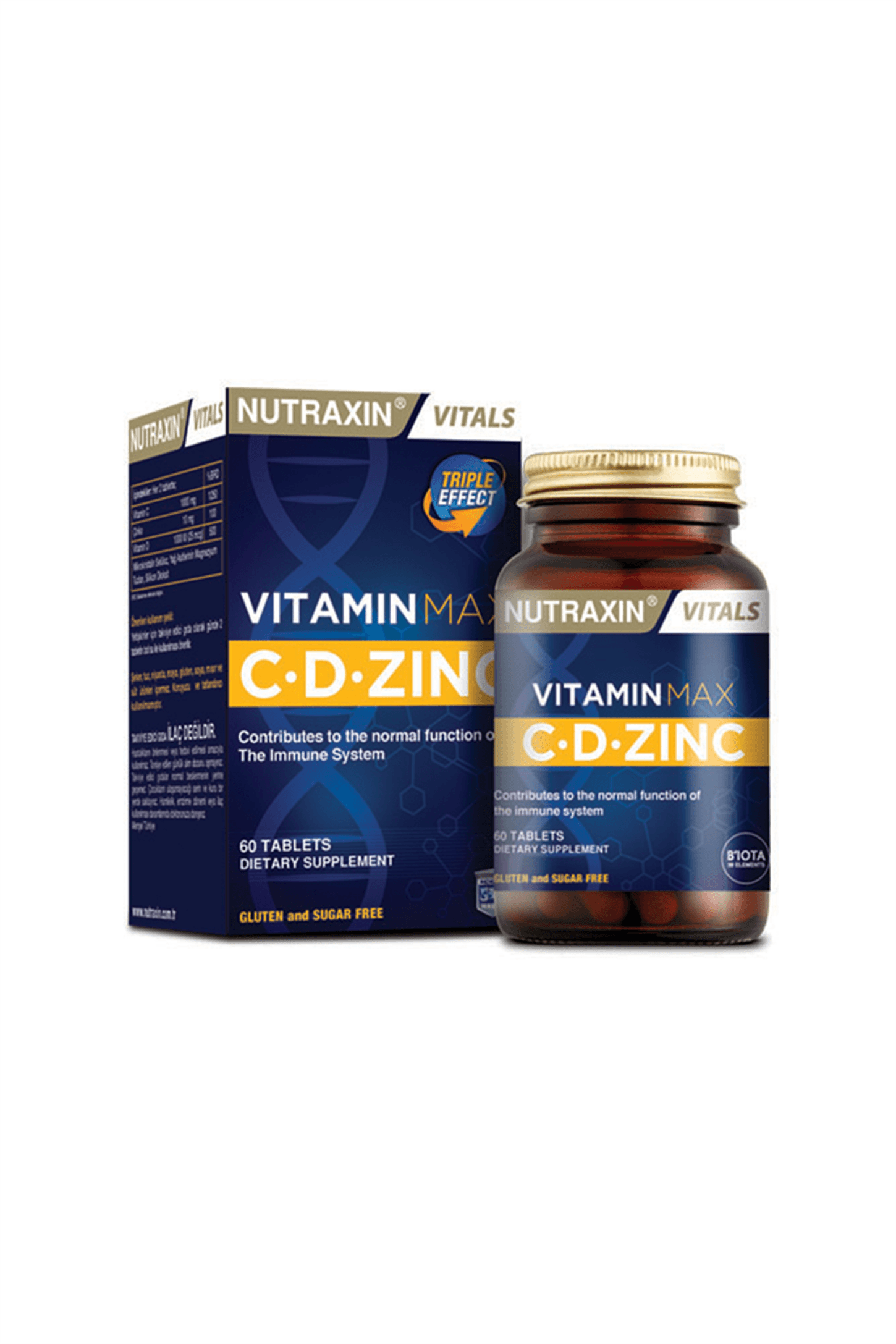 Nutraxin Vitamin Max C-D-Zinc 60 Tablet