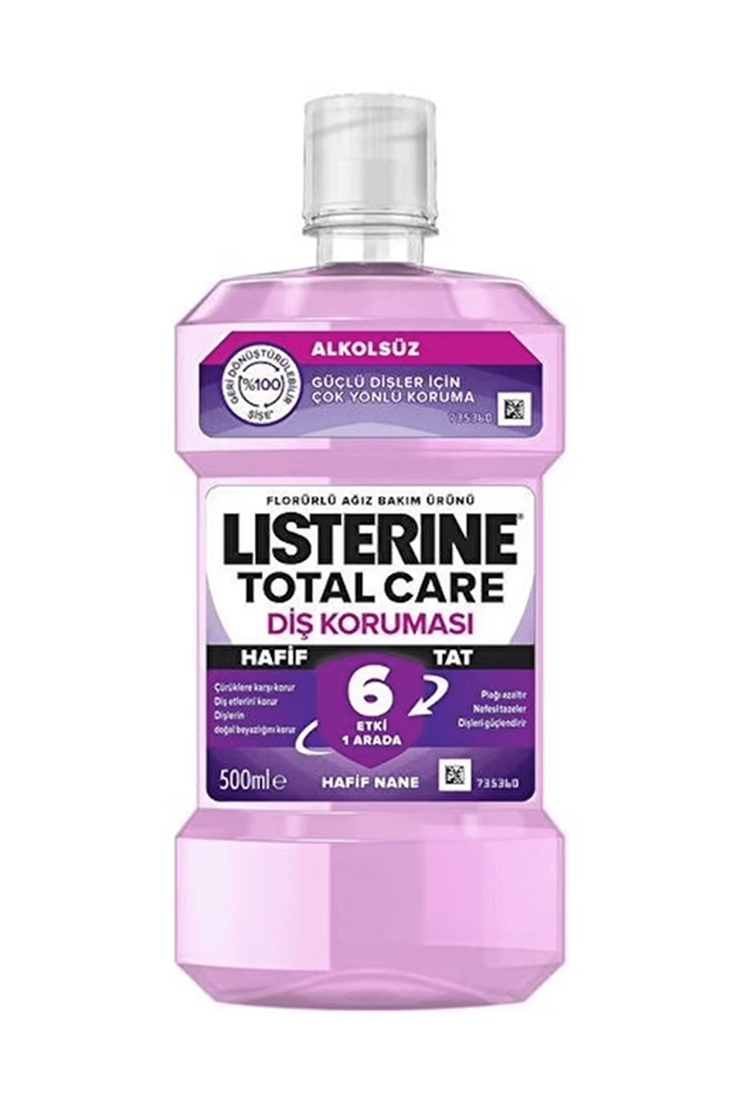 Listerine Total Care Hafif Tat Diş Koruması Ağız Gargarası 500 ml