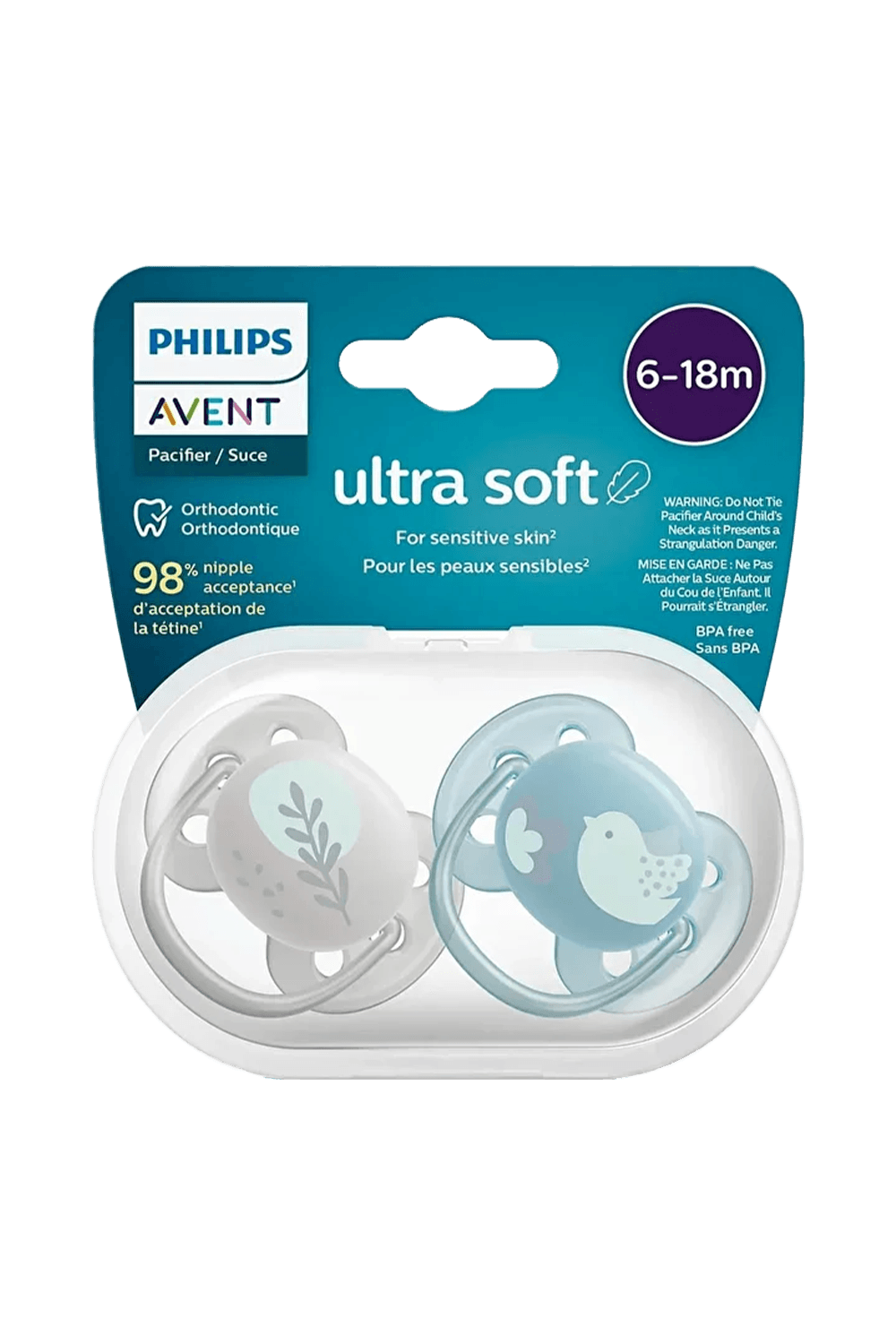 Philips Avent SCF091/15 Ultra Soft 6-18 Ay 2'li Erkek Emzik
