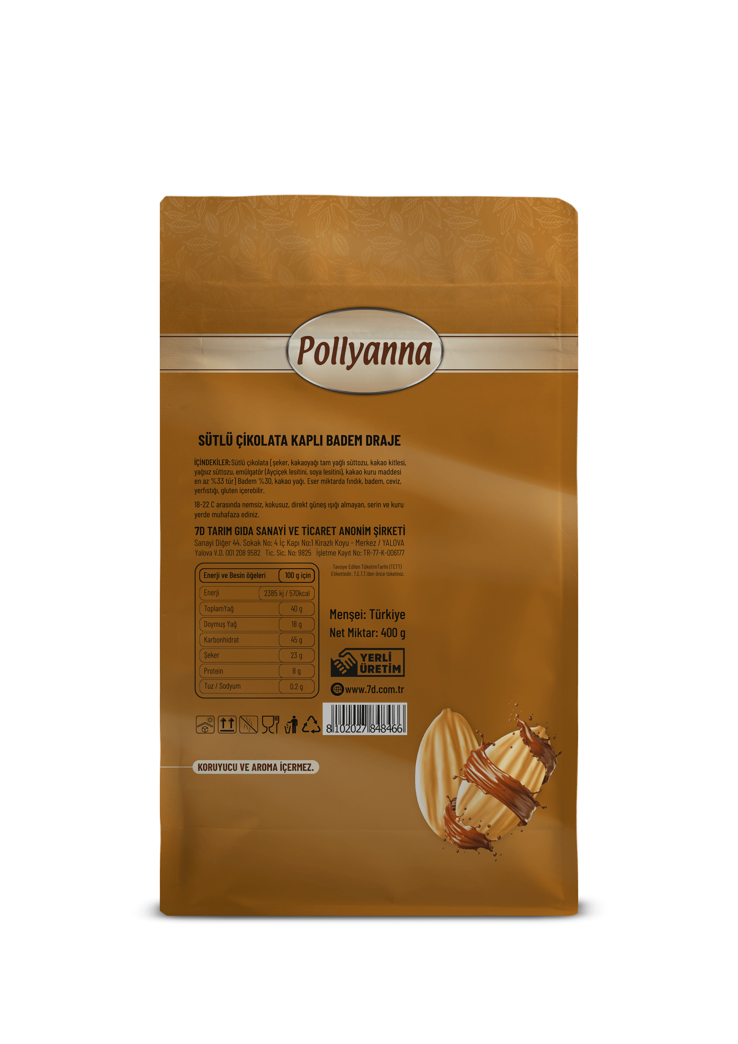 POLLYANNA BADEMLİ DRAJE (400 GR )