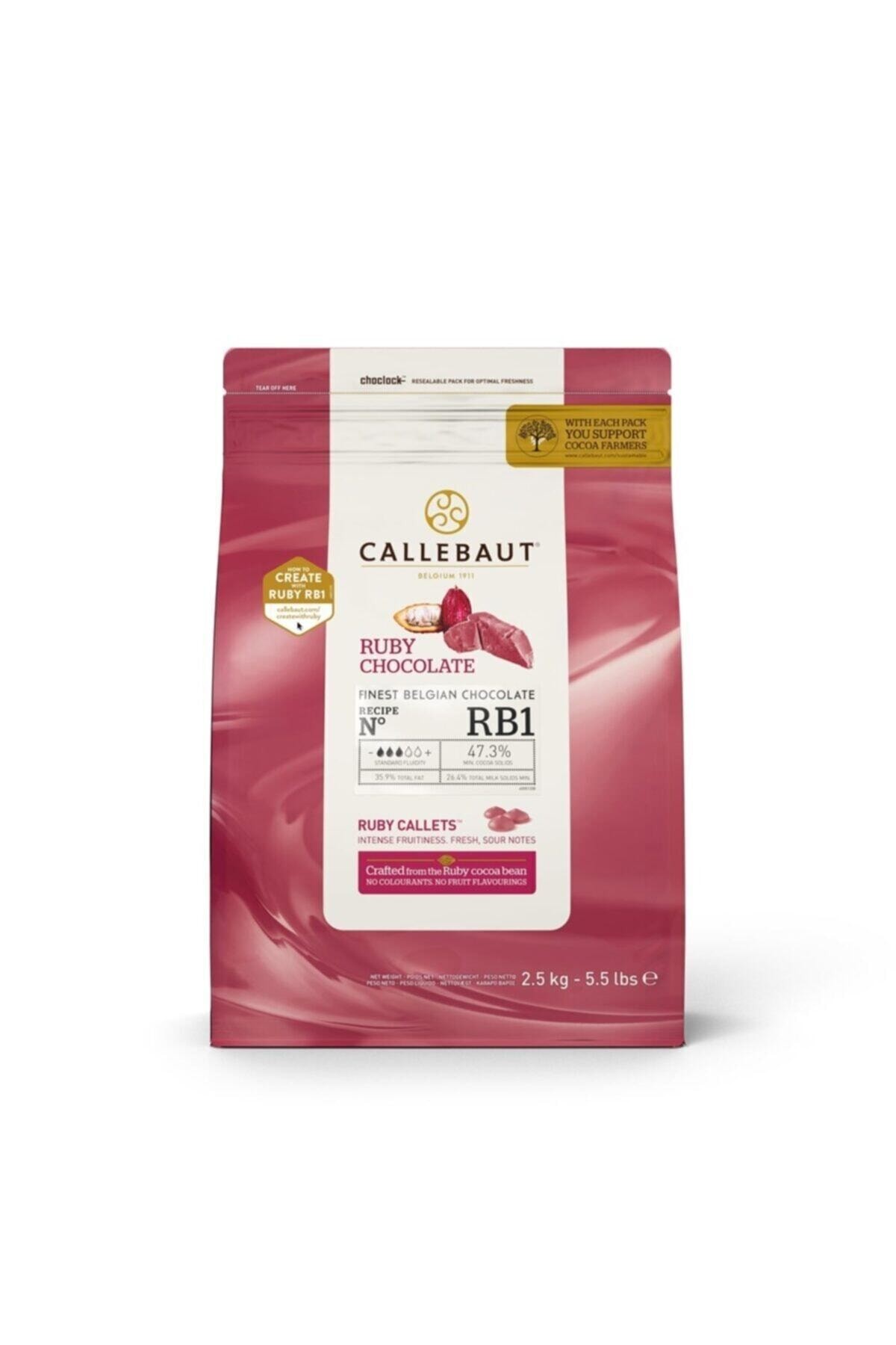 CALLEBAUT RUBY1 ÇİKOLATA DROP RB1 (2,5 KG)