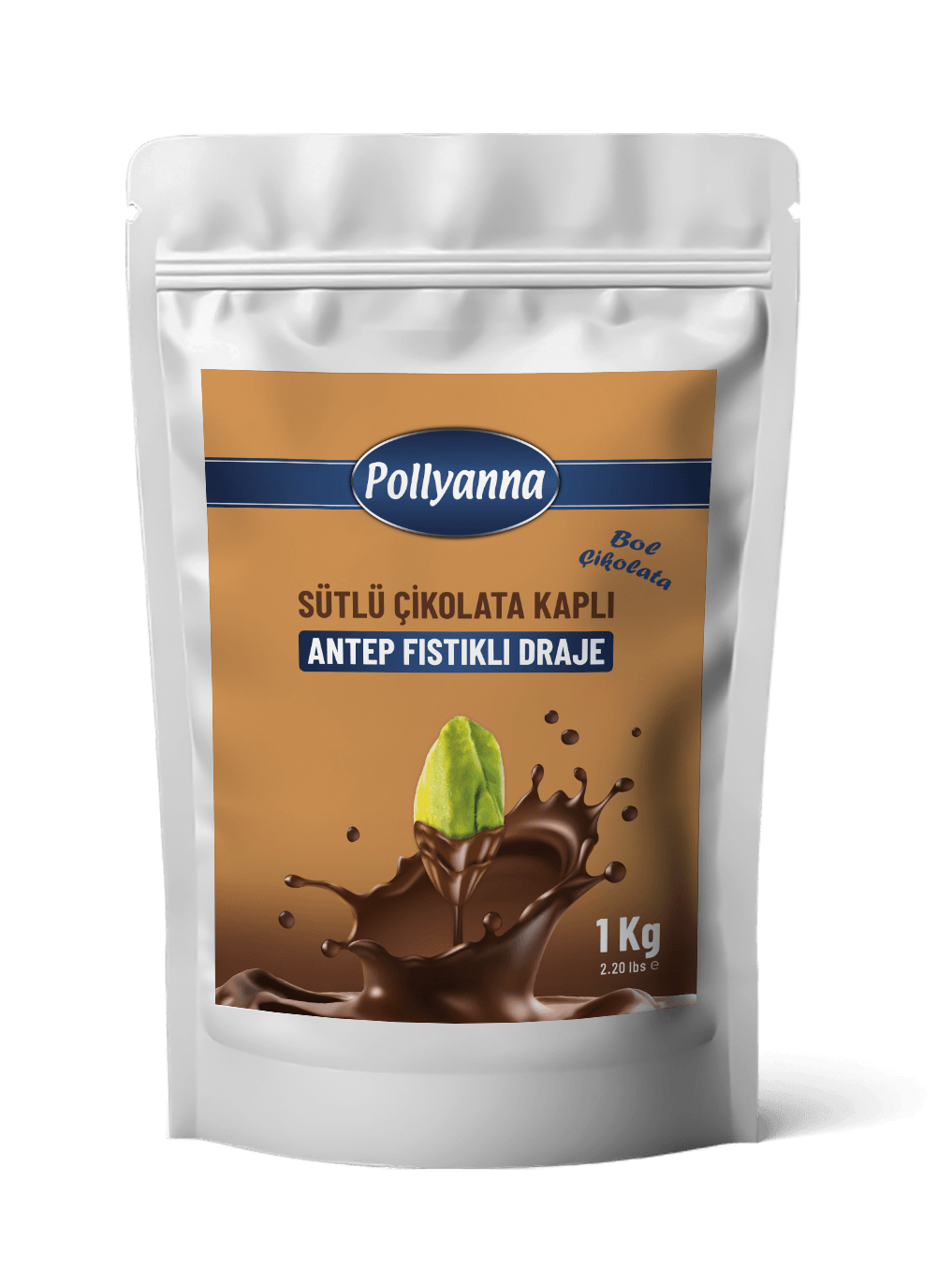 BOL SÜTLÜ ÇİKOLATA KAPLI ANTEP FISTIKLI DRAJE (1 KG)