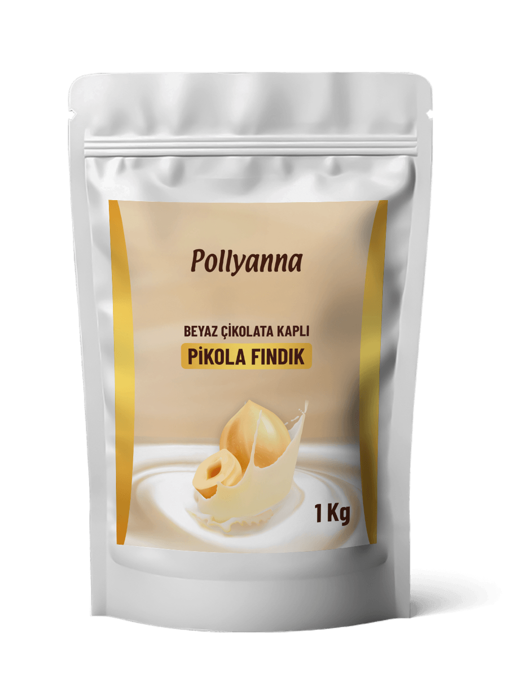 POLLYANNA BEYAZ ÇİKOLATA KAPLI PİKOLA FINDIK (1 KG)