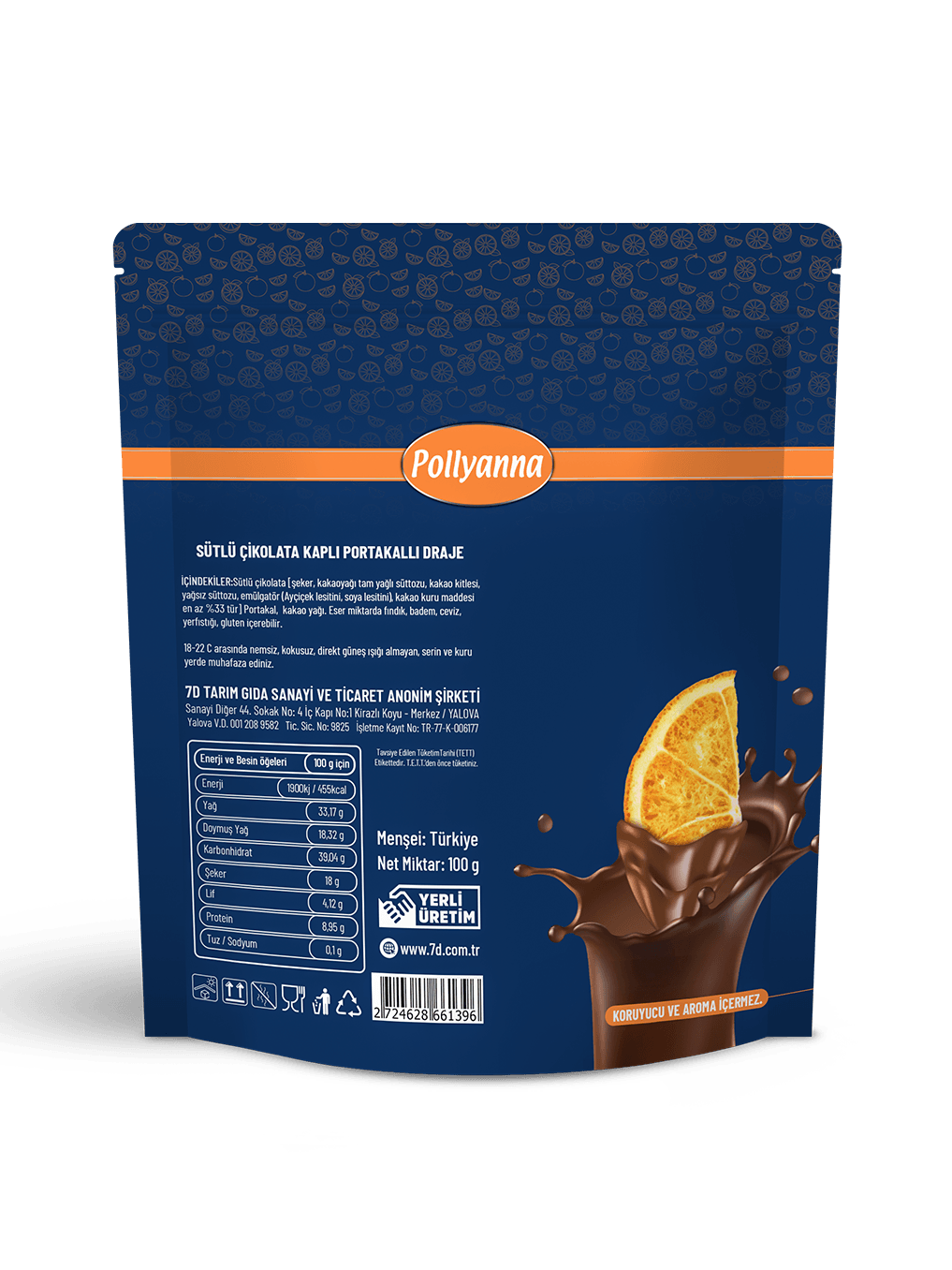 POLLYANNA PORTAKALLI DRAJE (100 GR)