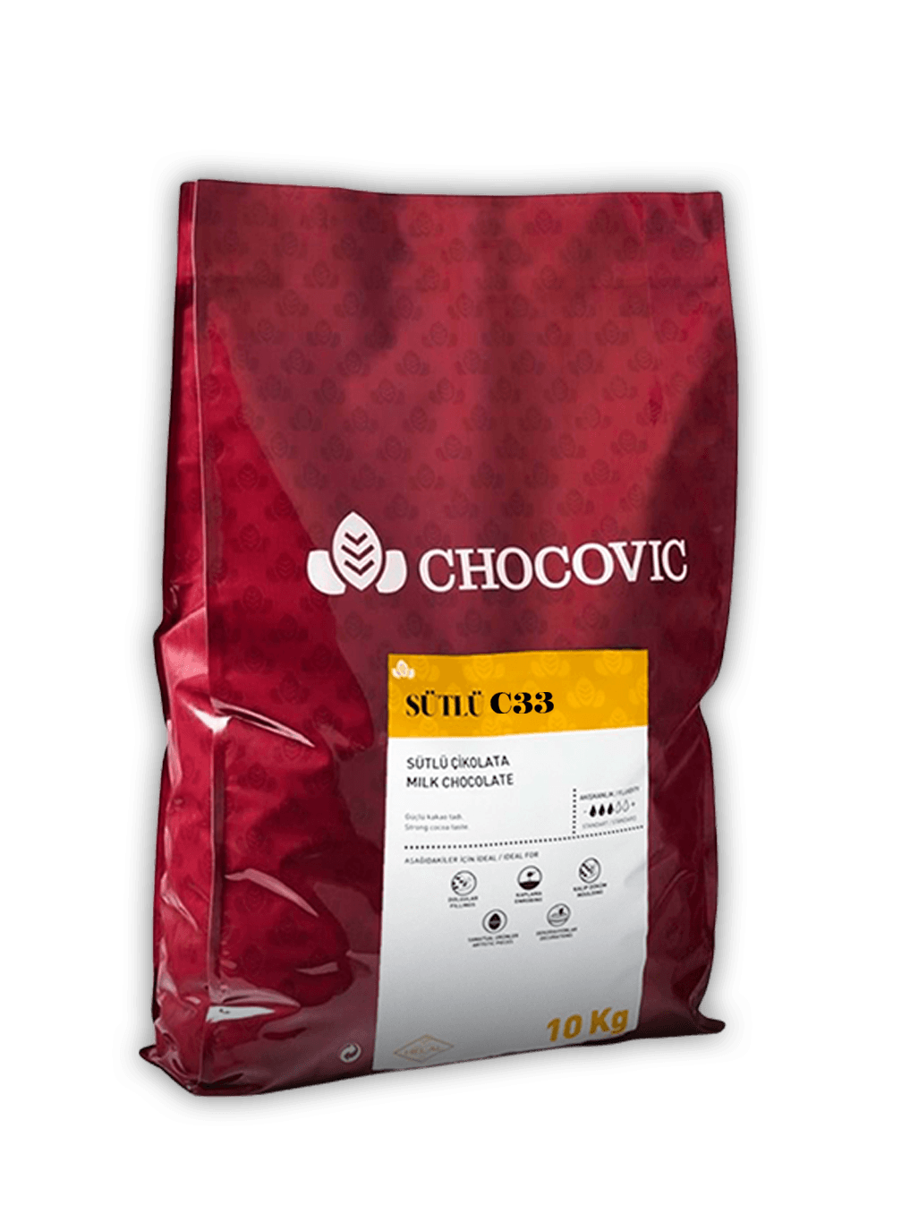 CHOCOVİC SÜTLÜ KUVERTÜR DROP ÇİKOLATA C33 %28 (10 kg)