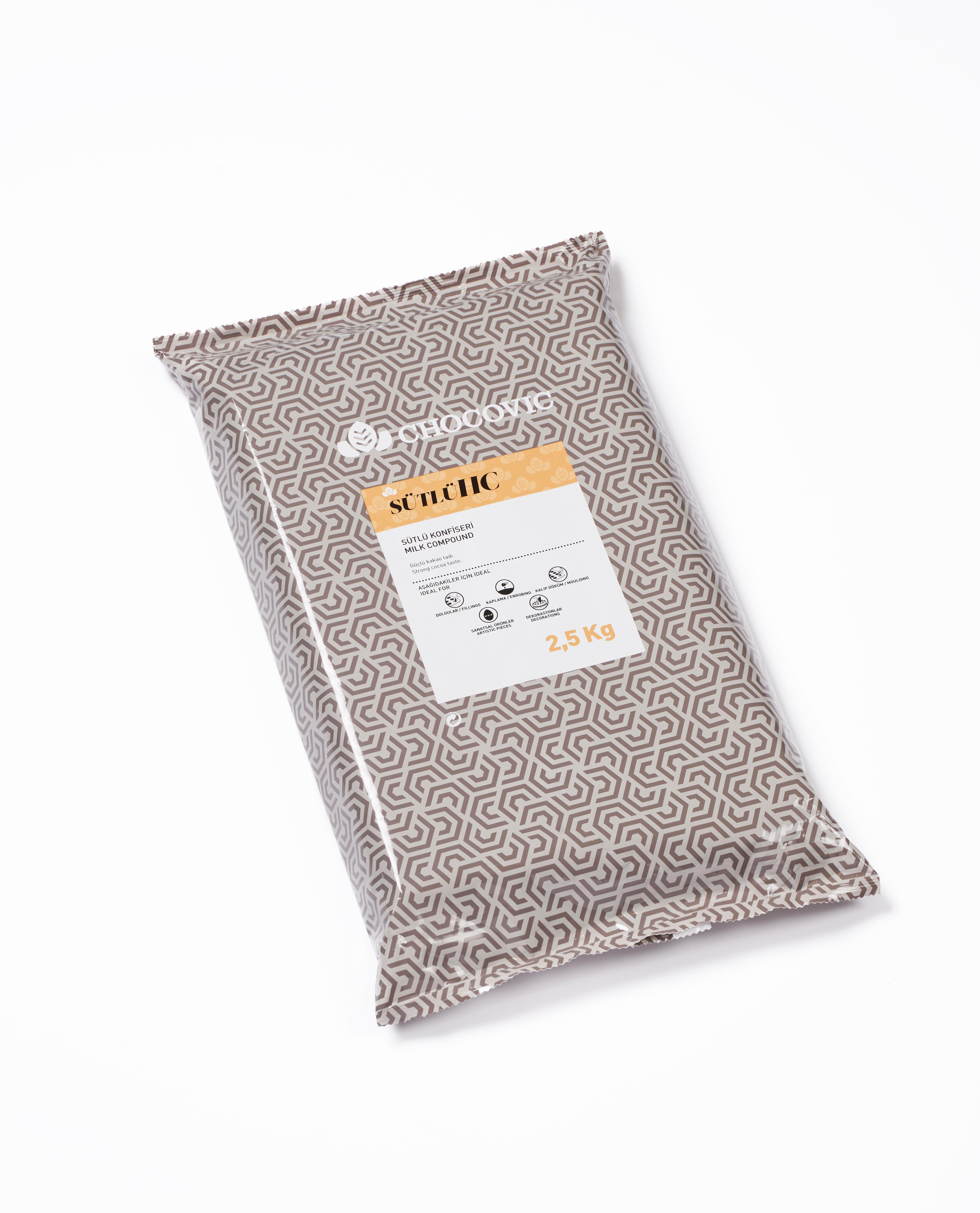 CHOCOVİC SÜTLÜ KONFİSERİ BLOK ÇİKOLATA (2,5 KG)