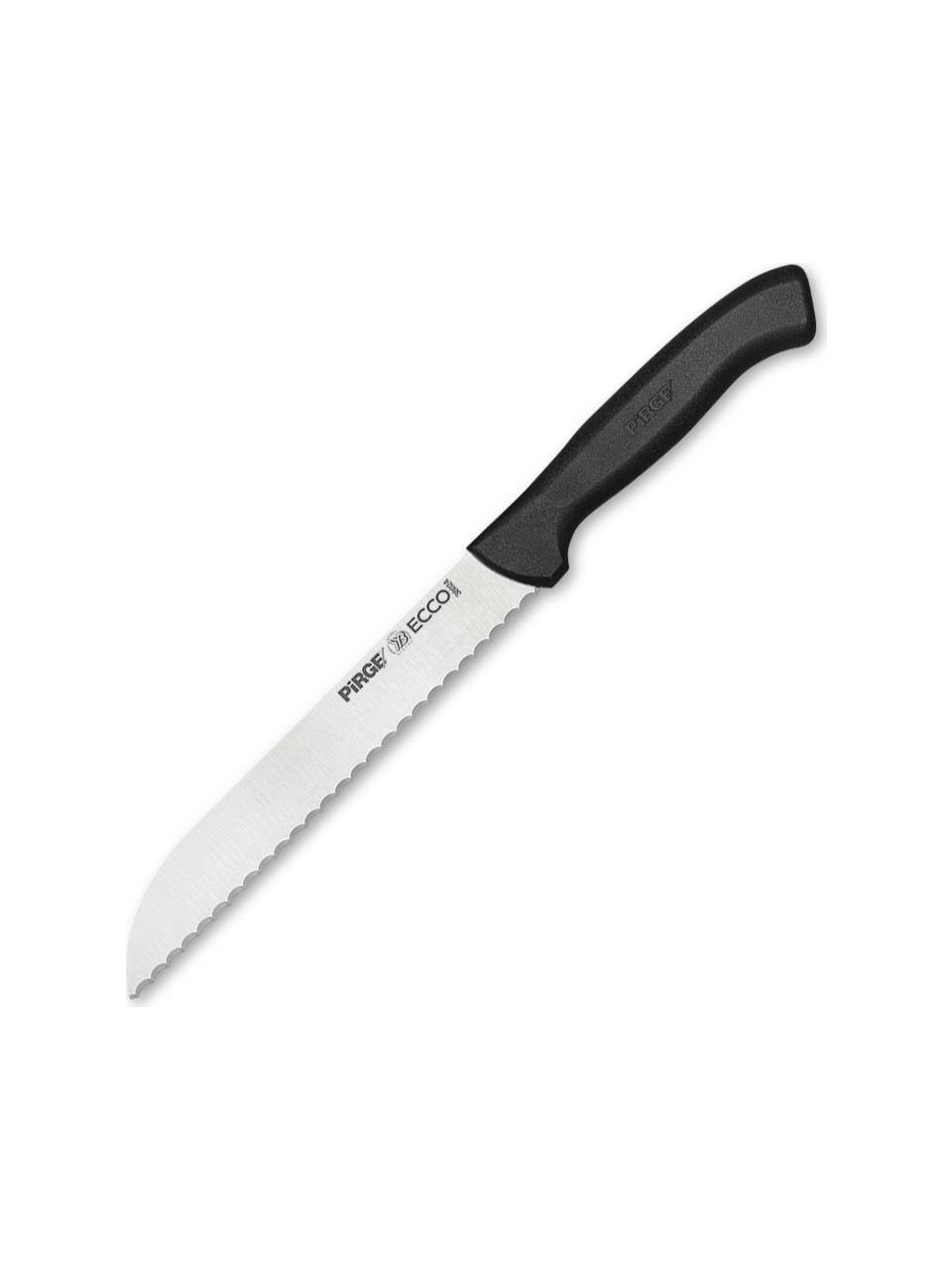 PİRGE ECCO SİYAH PRO EKMEK BIÇAĞI (17,5 CM)