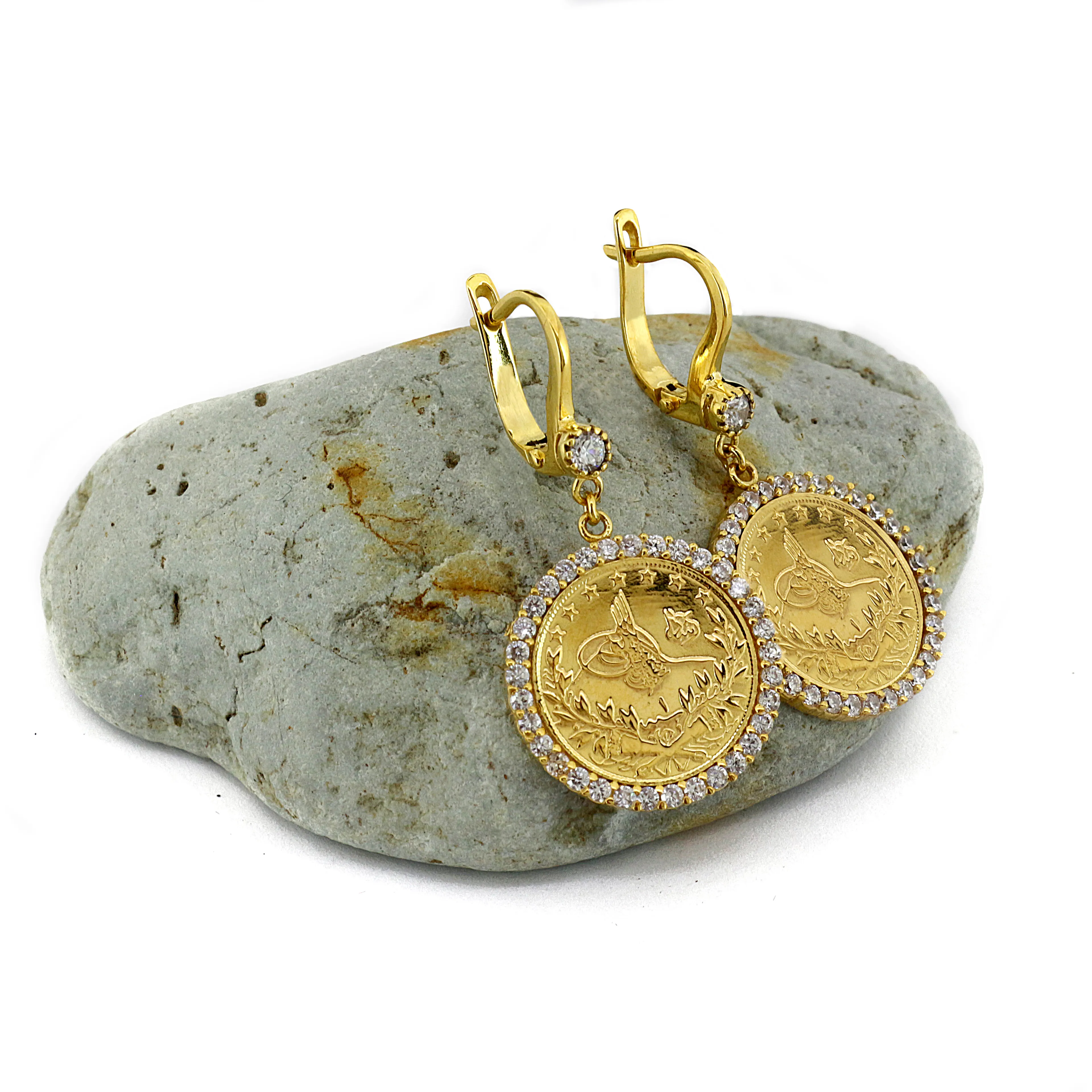 Reşat Çeyrek Liralı Halka Küpe