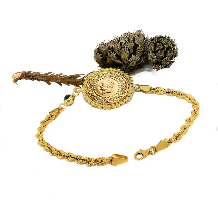 Ziynet Yarım Liralı & Nazar Boncuklu Bileklik