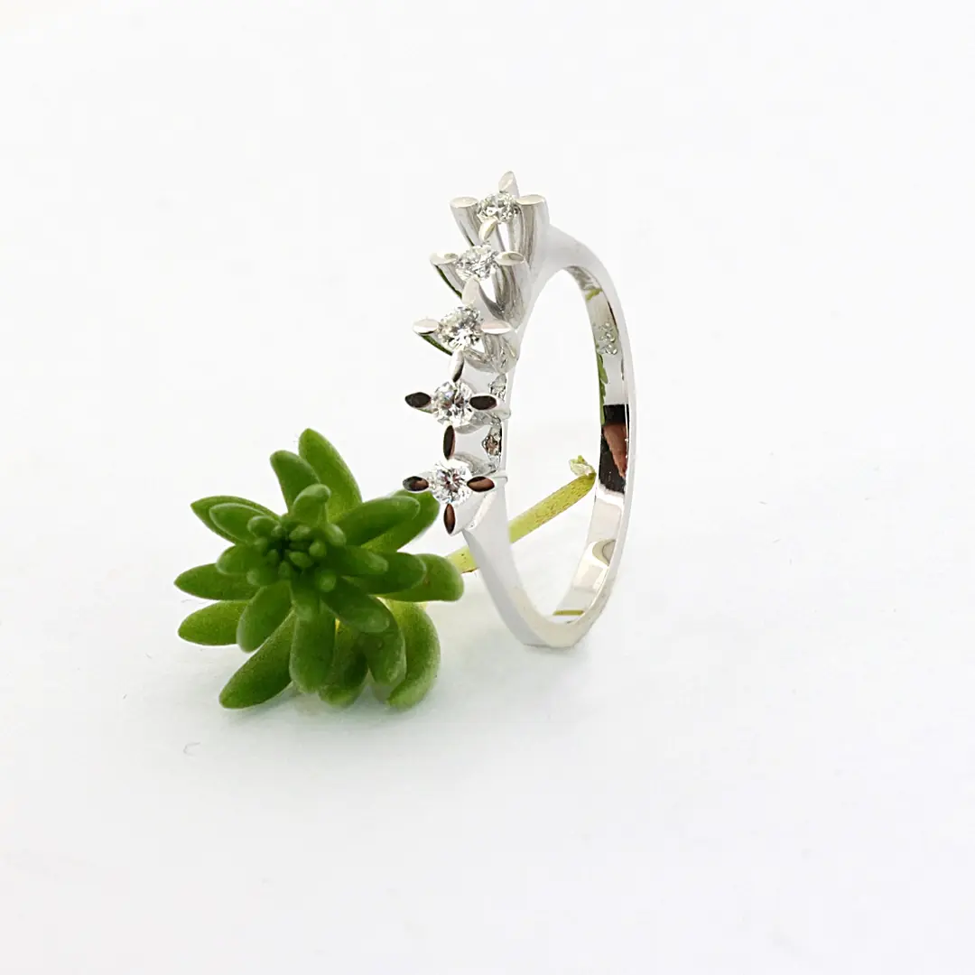 Diamond Five Stone Ring