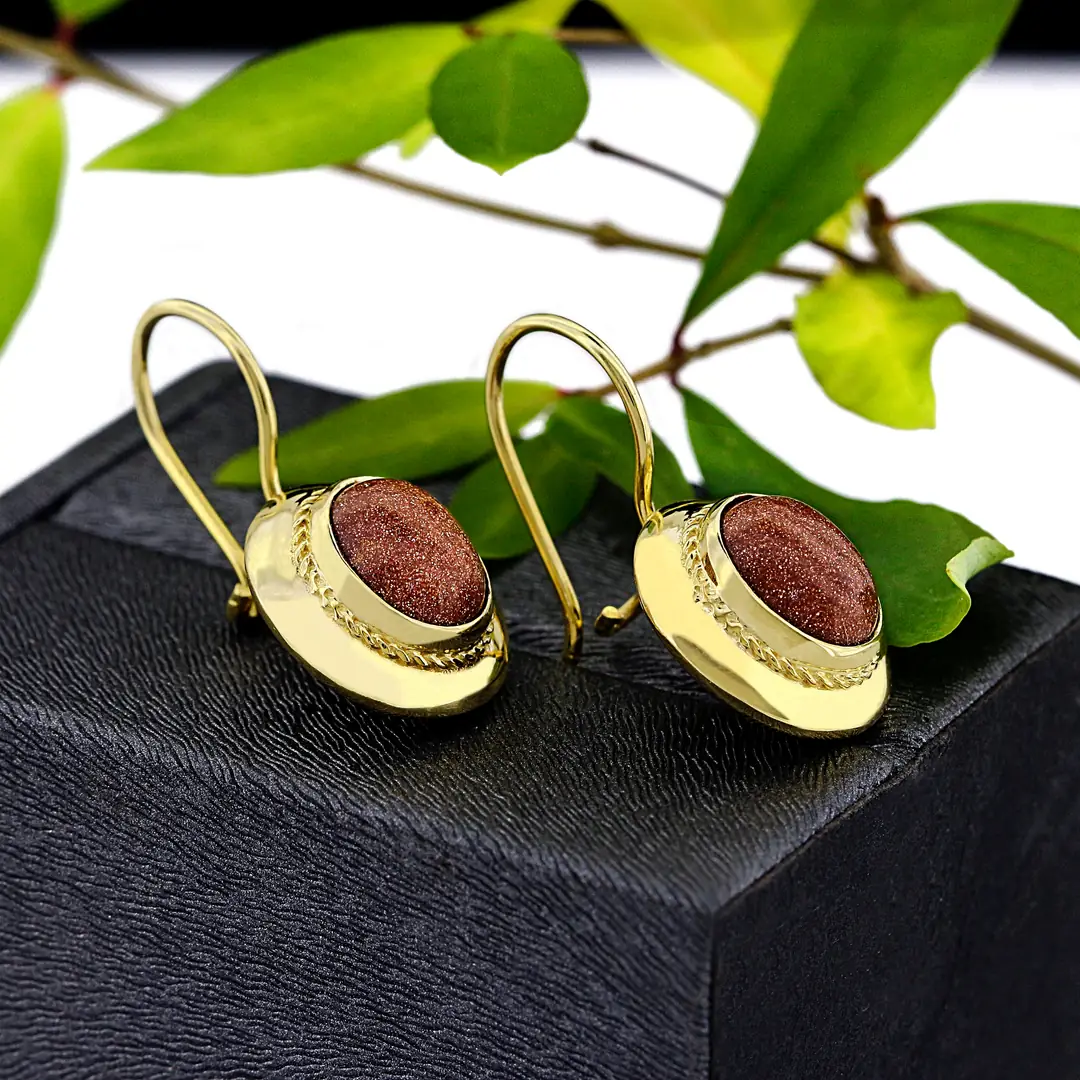 Kumtaş Gold Earrings