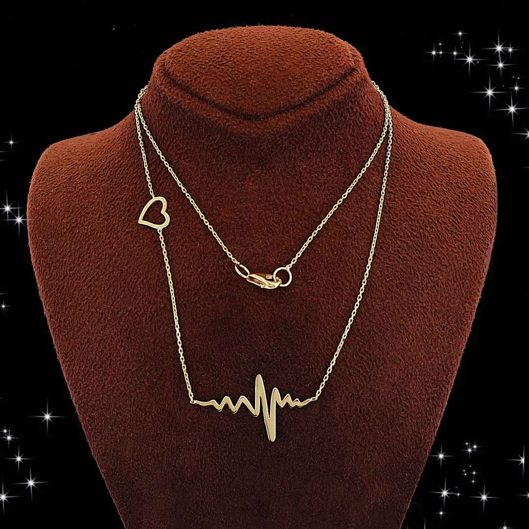 Heart Ritmi Gold Necklace