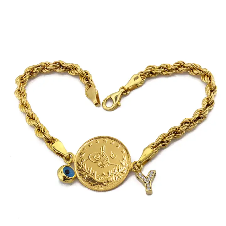 Reşat Yarım Liralı Harfli Bileklik