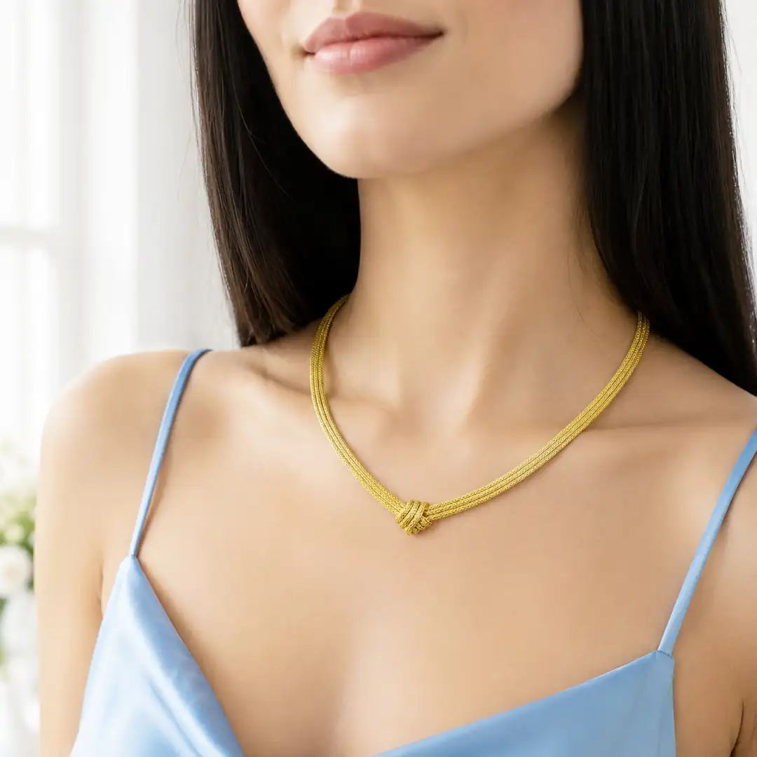 Mesh Necklace 14 K