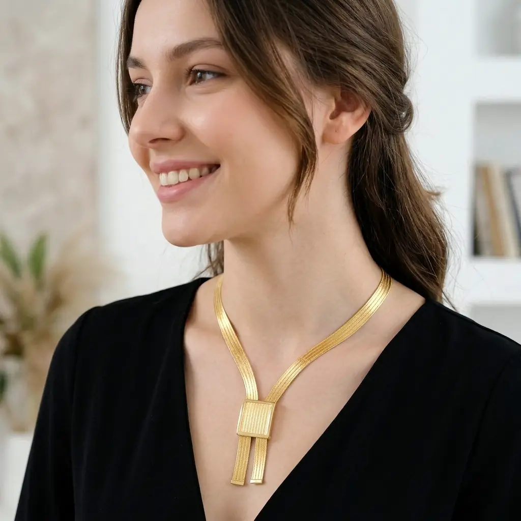 Mesh Necklace 14 K