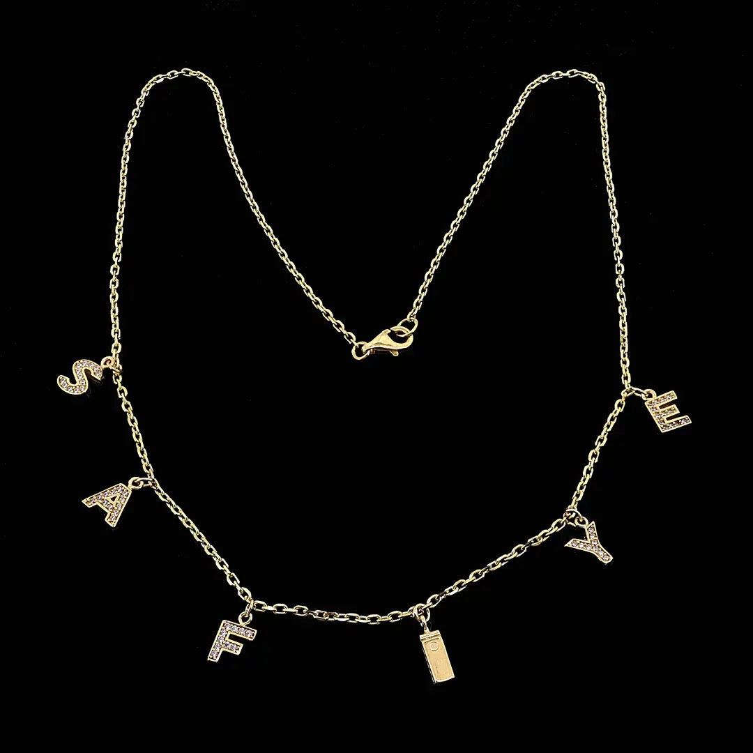 Personalized Initial Gold Necklace
