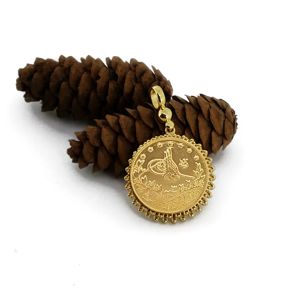 Reşat Tam Lira Coin Güverse Necklace Pendant