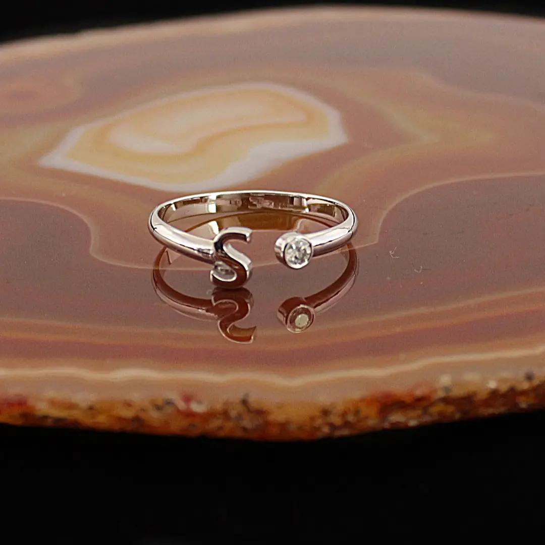Diamond Ring S Initial