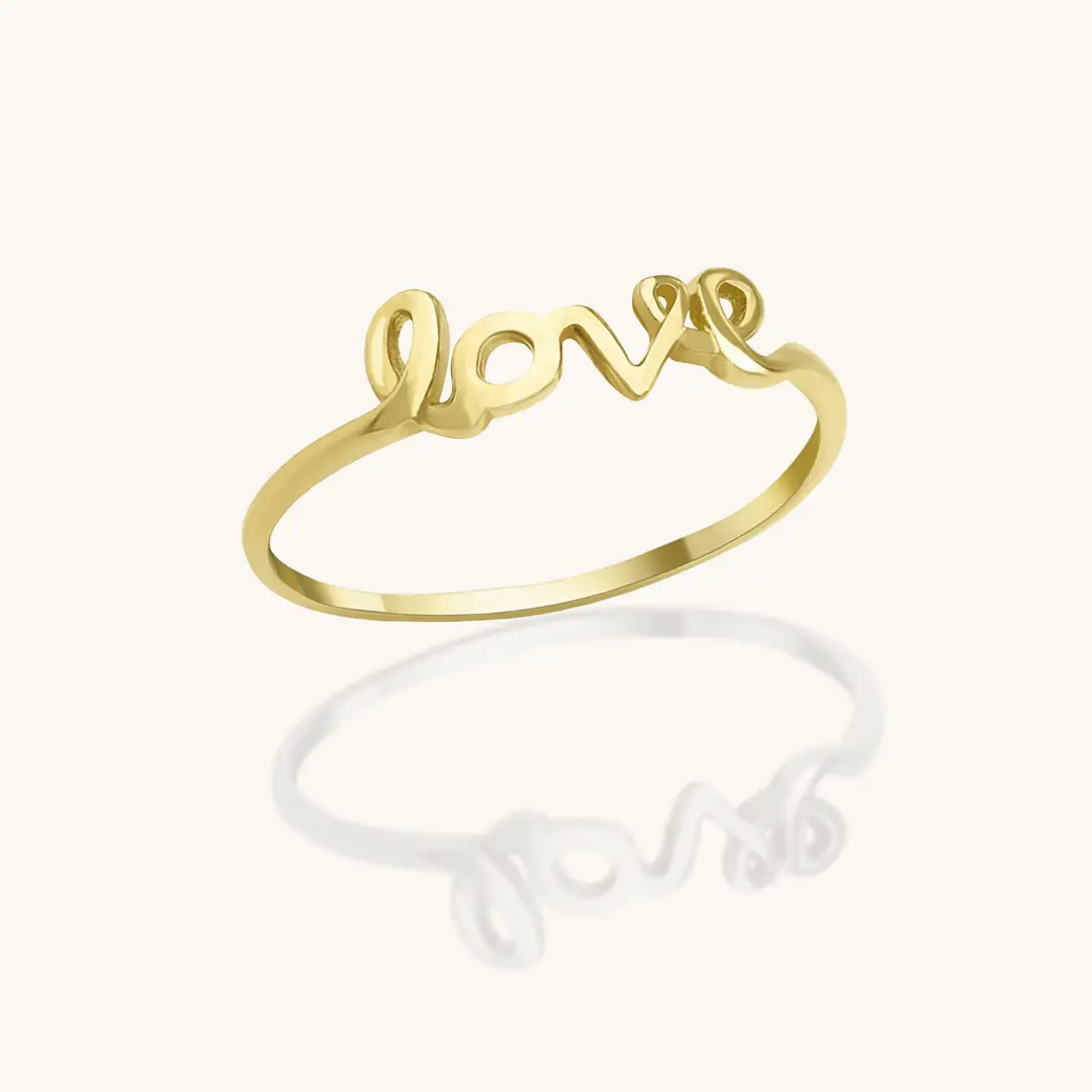 LOVE Gold Ring
