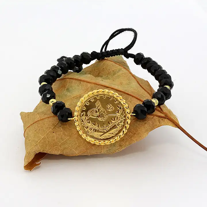 Reşat Yarım Liralı Boncuklu Bileklik