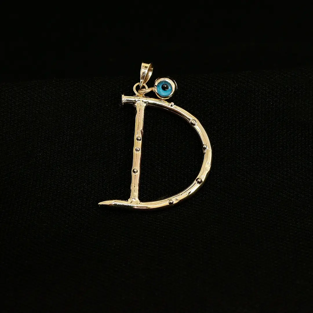 Initial Necklace Pendant D