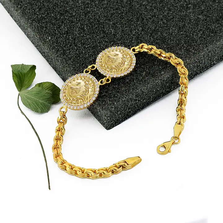 Reşat Çeyrek Liralı Çerçeveli Bileklik