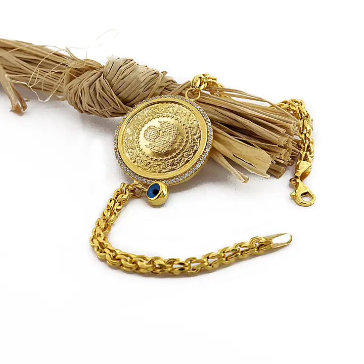 Ziynet Yarım Ters Liralı Çerçeveli Bileklik