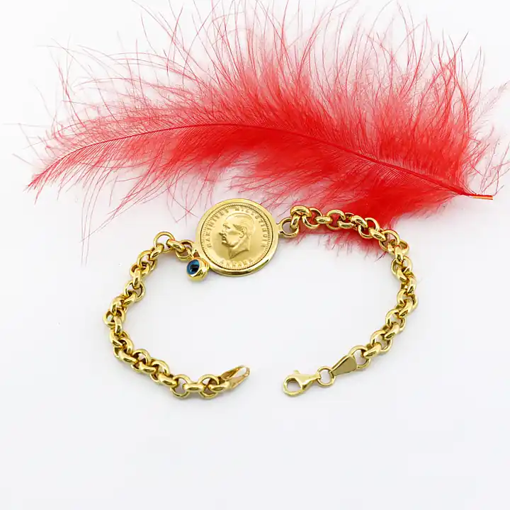 Ata Yarım Liralı Çerçeveli Bileklik