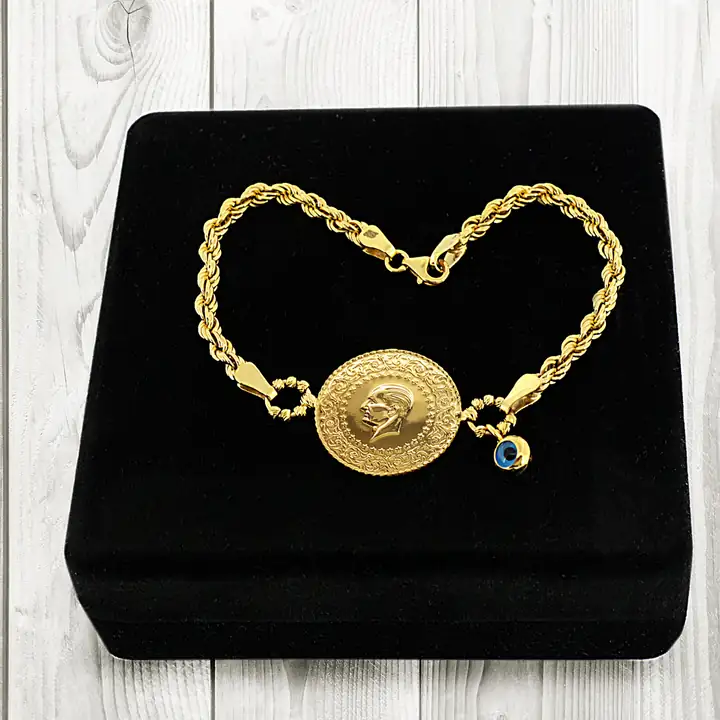 Ziynet Yarım Liralı Nazar Boncuklu Bileklik