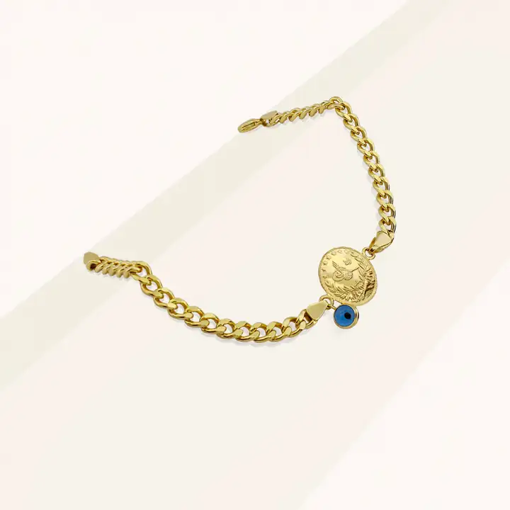 Reşat Çeyrek Liralı Nazar Boncuklu Bileklik