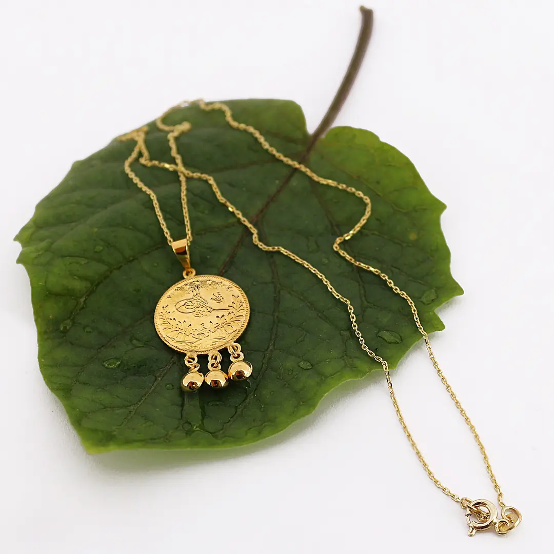 Reşat Half Lira Coin Sabah Sun Chain Necklace