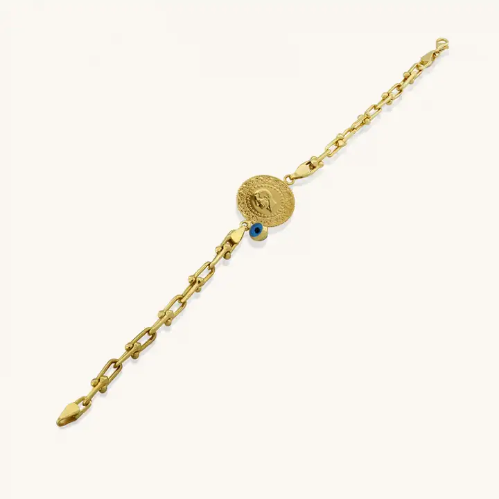 Ziynet Çeyrek Liralı Tiffany Zincir bileklik