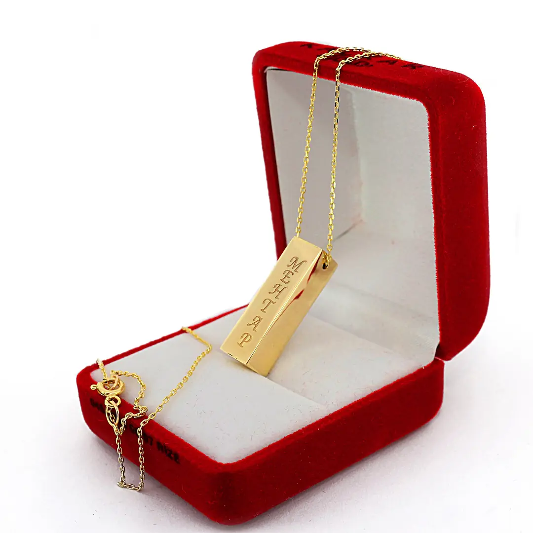 Personalized Rectangle Personalized Necklace