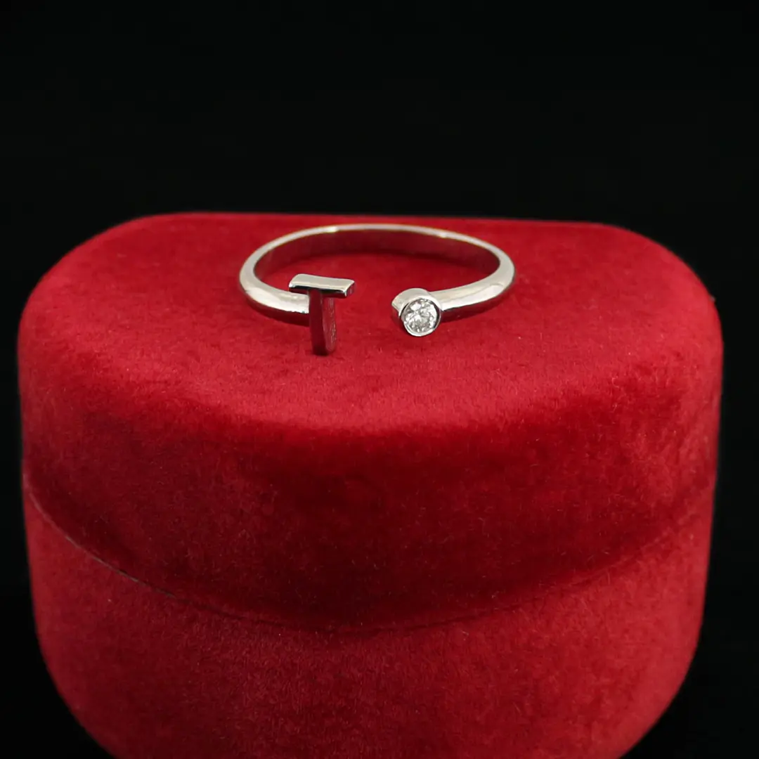 Diamond Ring T Initial