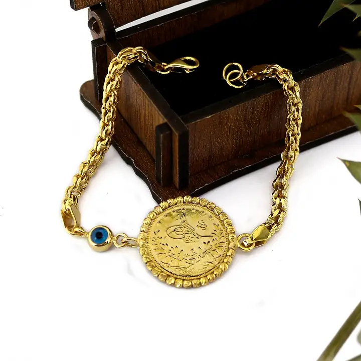 Reşat Yarım Liralı ve Nazar Boncuklu  Bileklik