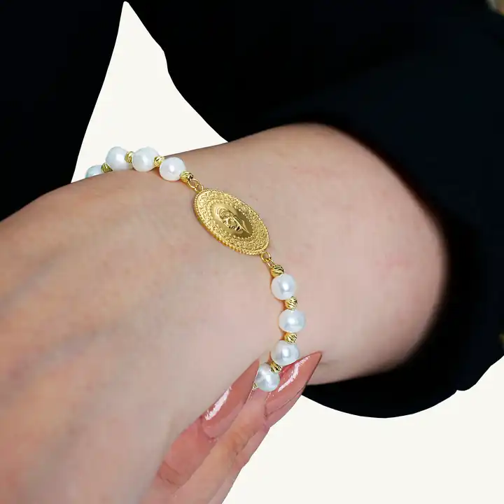 Ziynet Çeyrek Liralı İnci Bileklik