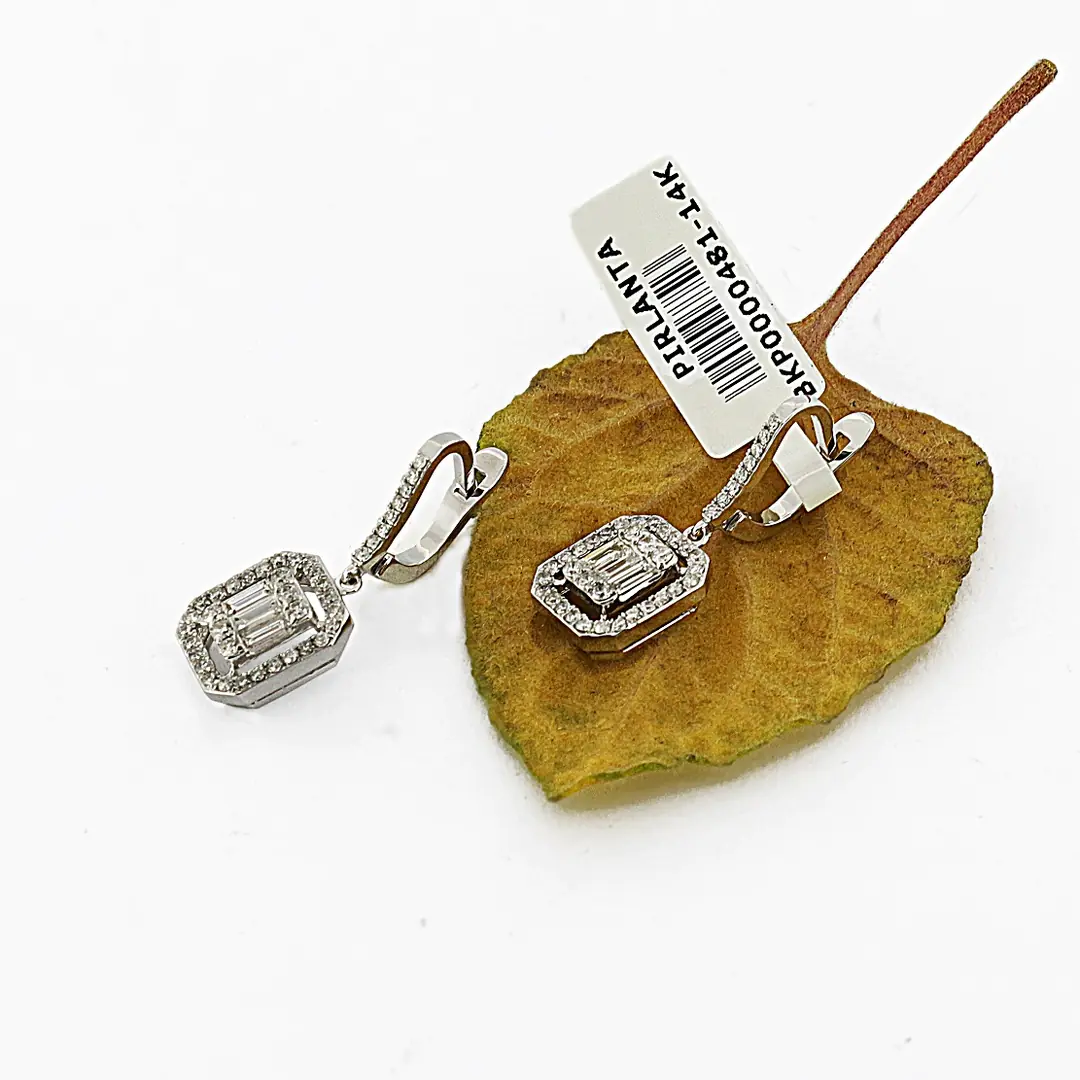 Diamond Baguette Earrings
