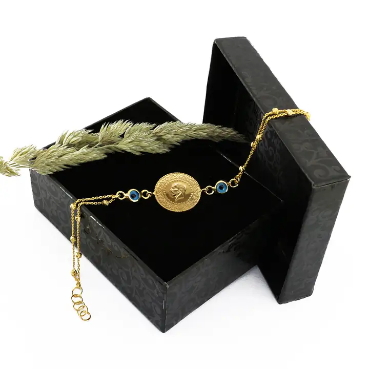 Ziynet Çeyrek Liralı & Nazar Boncuklu Bileklik