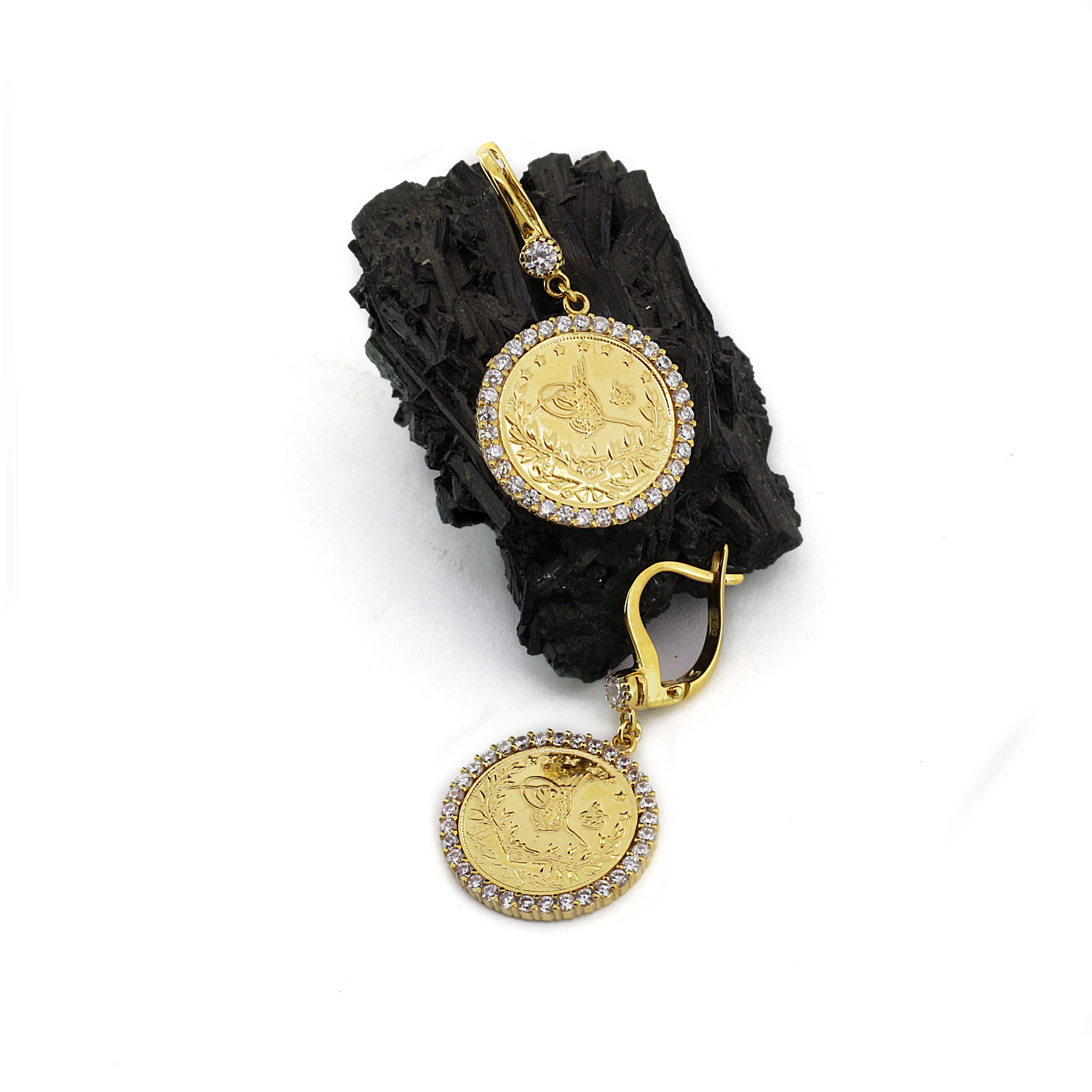 Reşat Çeyrek Liralı Halka Küpe